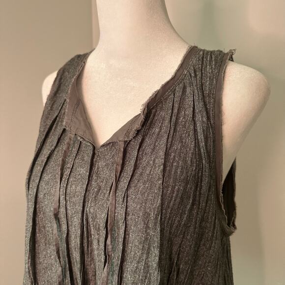 Meadow Rue Anthropologie gray sleeveless textured tank top size M - Picture 4 of 14